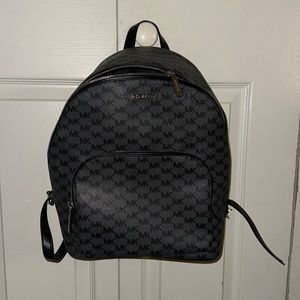 Black Michael Kors Leather Backpack